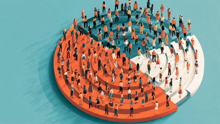 Business professionals analyzing advanced data dashboards for marketing strategies, illustrating what is customer segmentation in action.