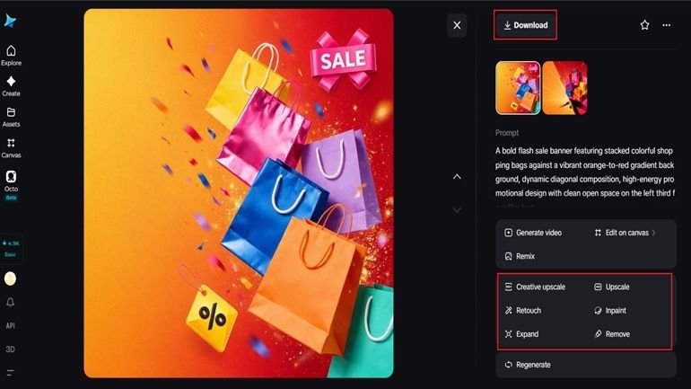 Customize and download