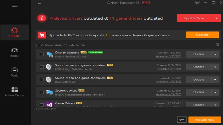 Update Outdated Drivers First